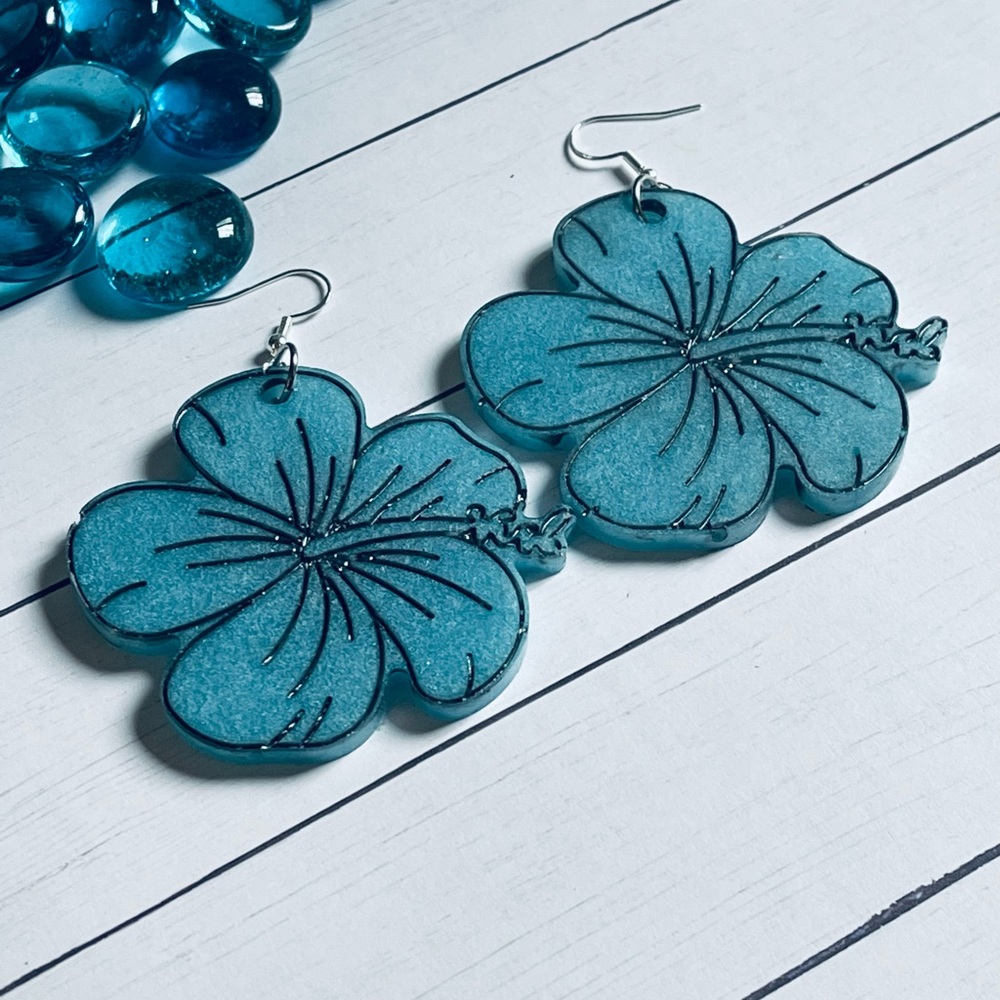 Handmade Poppy flower fashion jewelry earrings